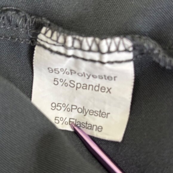 Liumilac Ankle Tie Jogger Dress Pants Womens Size XL Gray High Waist Belted - Picture 13 of 15